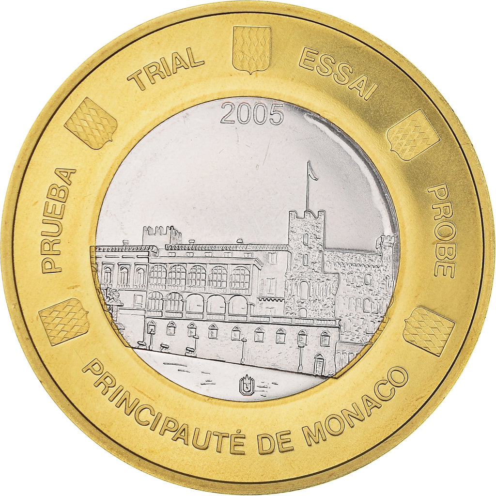 Monaco, medaglia, Essai 1 euro, 2005, SPL+, Bi-metallico