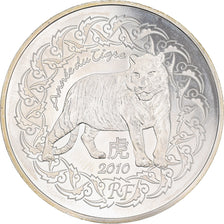 France, 5 Euro, Année du Tigre, 2010, Paris, BE, SPL, Argent, KM:1715