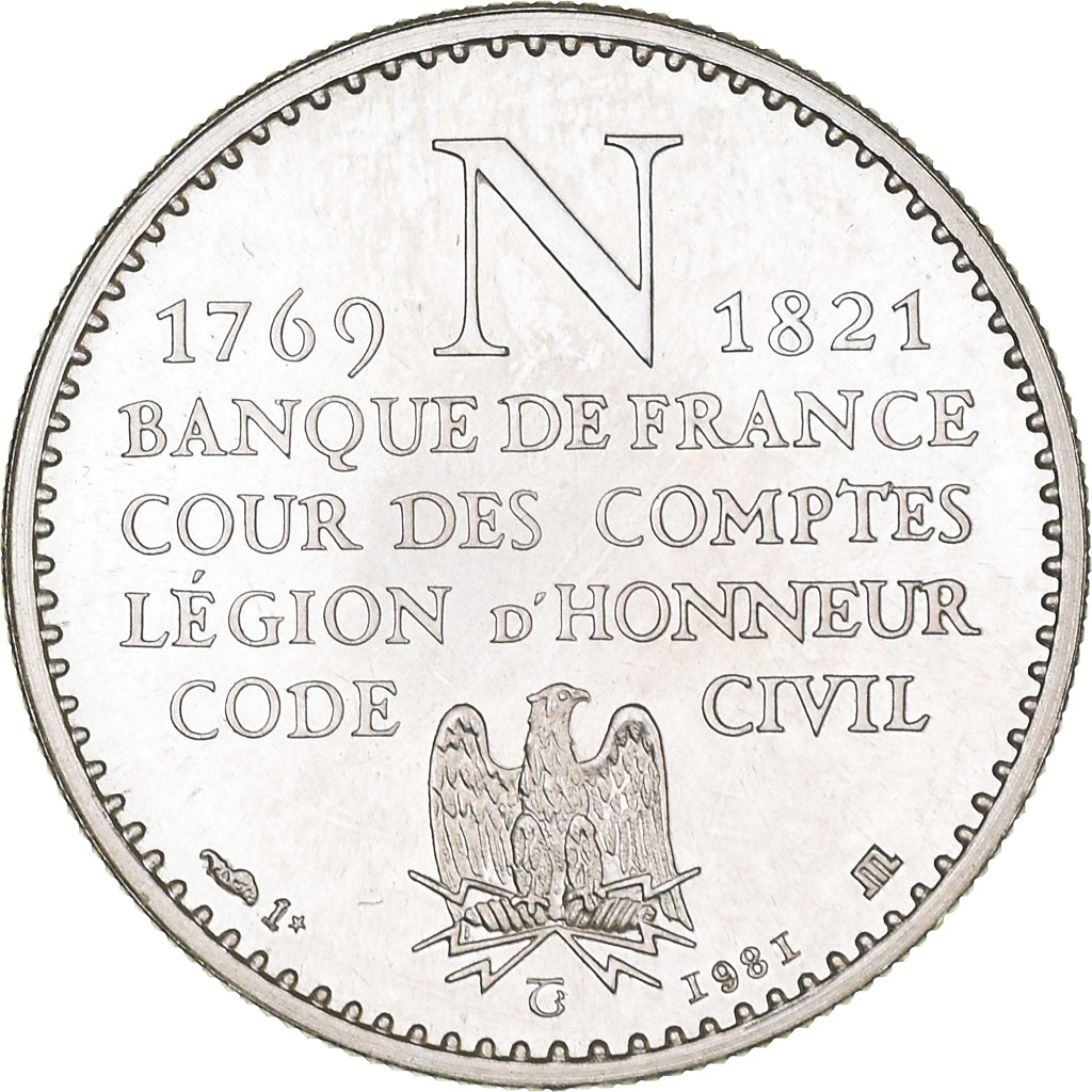 France, Medal, Napoléon Ier, Empereur, History, 1981, MS(64), Silver