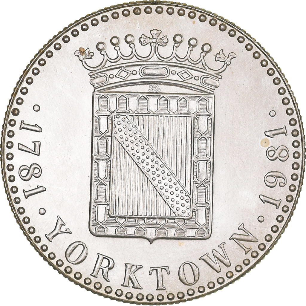 Francia, medalla, Révolution Française, Marquis de La Fayette, 1981, SC, Plata