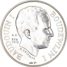 Belgio, medaglia, Le roi Baudouin Ier, 1980, Thiébaud, SPL, Argento