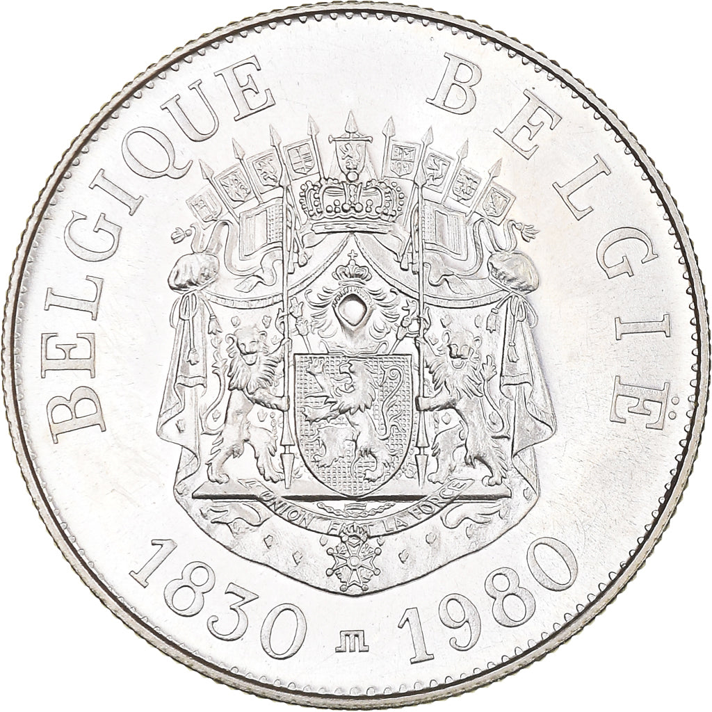 Belgio, medaglia, Le roi Baudouin Ier, 1980, Thiébaud, SPL, Argento