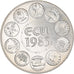 França, Medal, Ecu Euro, EUROPA, 1983, Rodier, MS(65-70), Prata