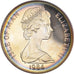 Münze, Isle of Man, Elizabeth II, Crown, 1984, Pobjoy Mint, Iridescent toning