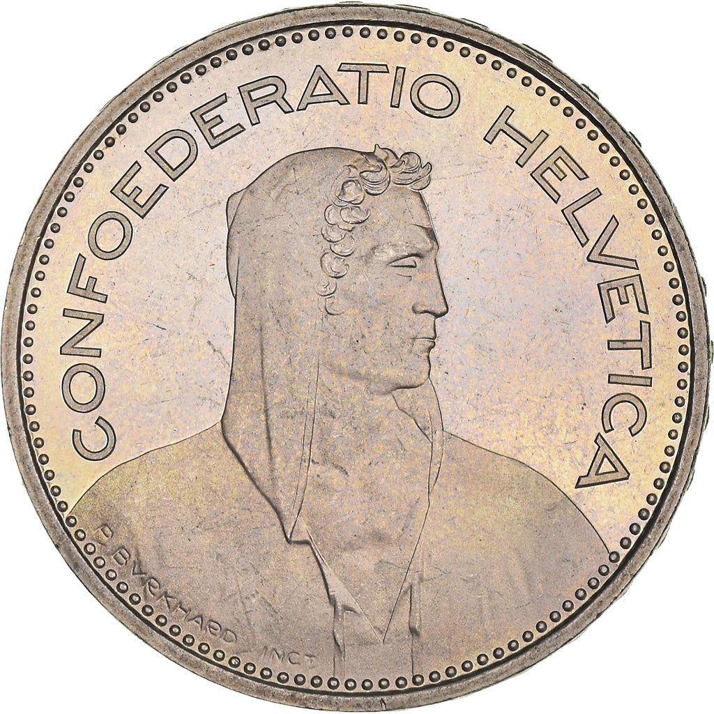 Coin, Switzerland, 5 Francs, 1980, Bern, Proof, MS(65-70), Copper-nickel