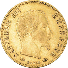 Moneta, Francia, Napoleon III, 5 Francs, 1859, Paris, BB, Oro, KM:787.1