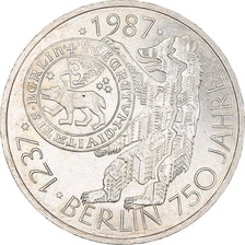 Coin, GERMANY - FEDERAL REPUBLIC, 10 Mark, 1987, Hamburg, Germany, MS(60-62)
