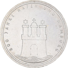 Moneda, ALEMANIA - REPÚBLICA FEDERAL, 10 Mark, 1989, Hamburg, Germany, EBC+