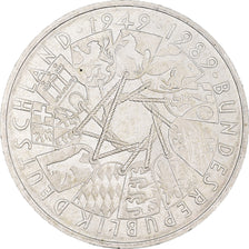 Coin, GERMANY - FEDERAL REPUBLIC, 10 Mark, 1989, Karlsruhe, Germany, MS(63)