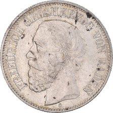 Münze, Deutsch Staaten, BADEN, Friedrich I, 2 Mark, 1876, Stuttgart, S+