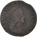 Moneda, Francia, Louis XIV, Quatre deniers de Strasbourg, 4 Deniers, 1696