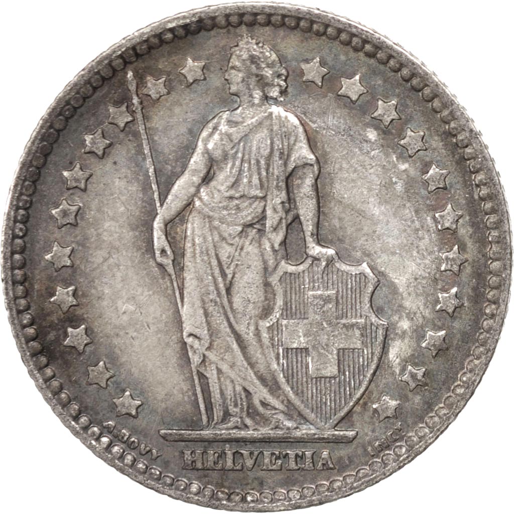 Moneta, Svizzera, Franc, 1920, Bern, BB+, Argento, KM:24