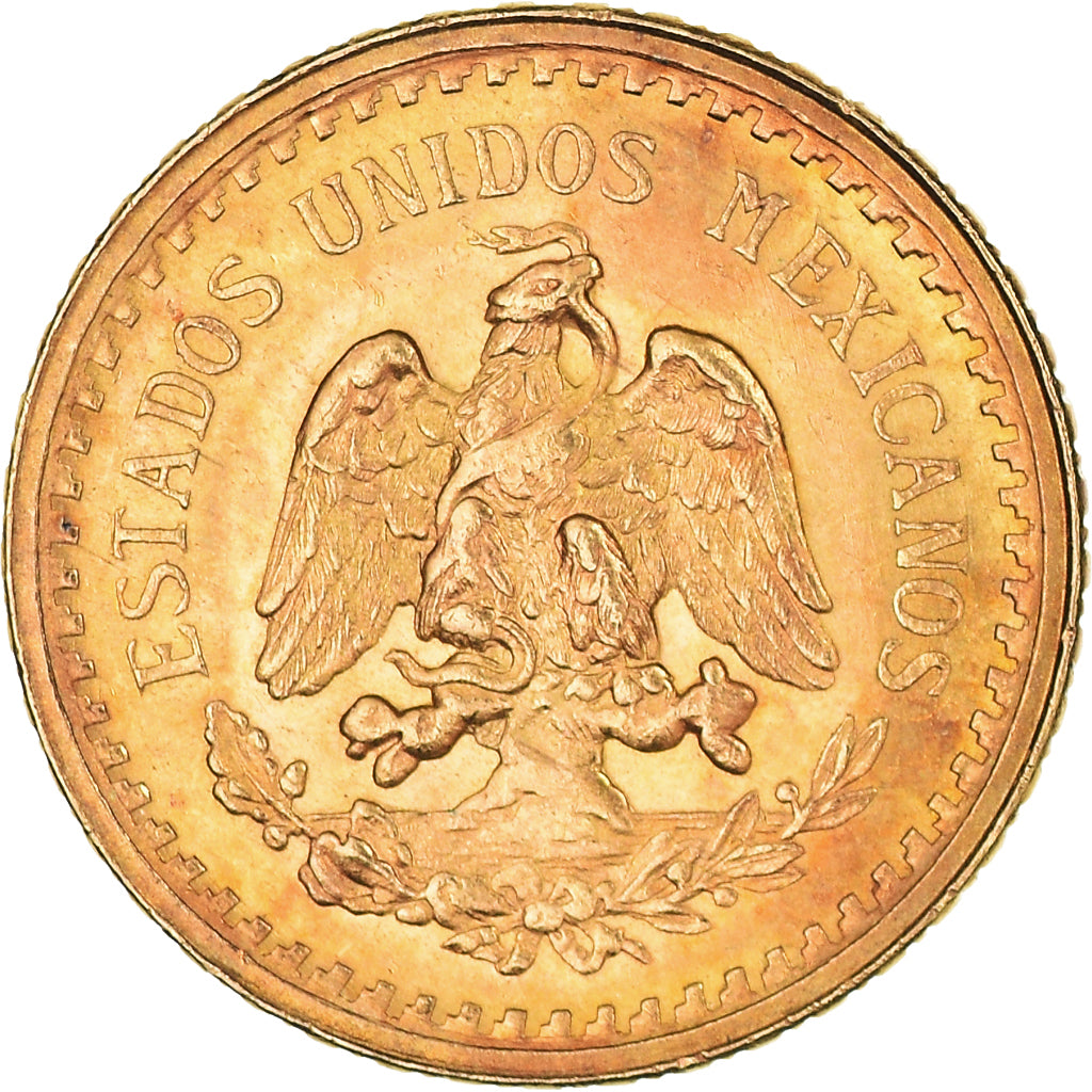 Moneda, México, 2-1/2 Pesos, 1945, Mexico City, SC+, Oro, KM:463