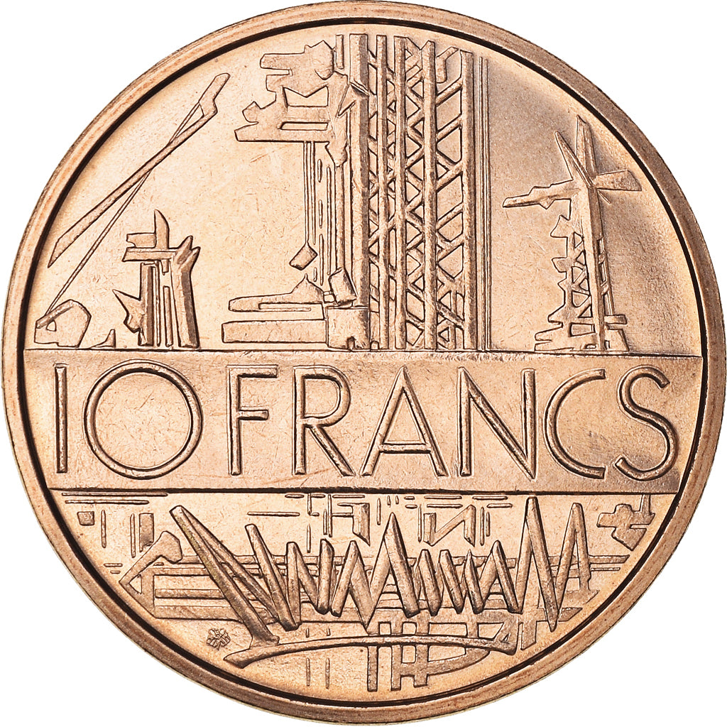 Coin, France, Mathieu, 10 Francs, 1974, Paris, FDC, MS(65-70), Nickel-brass