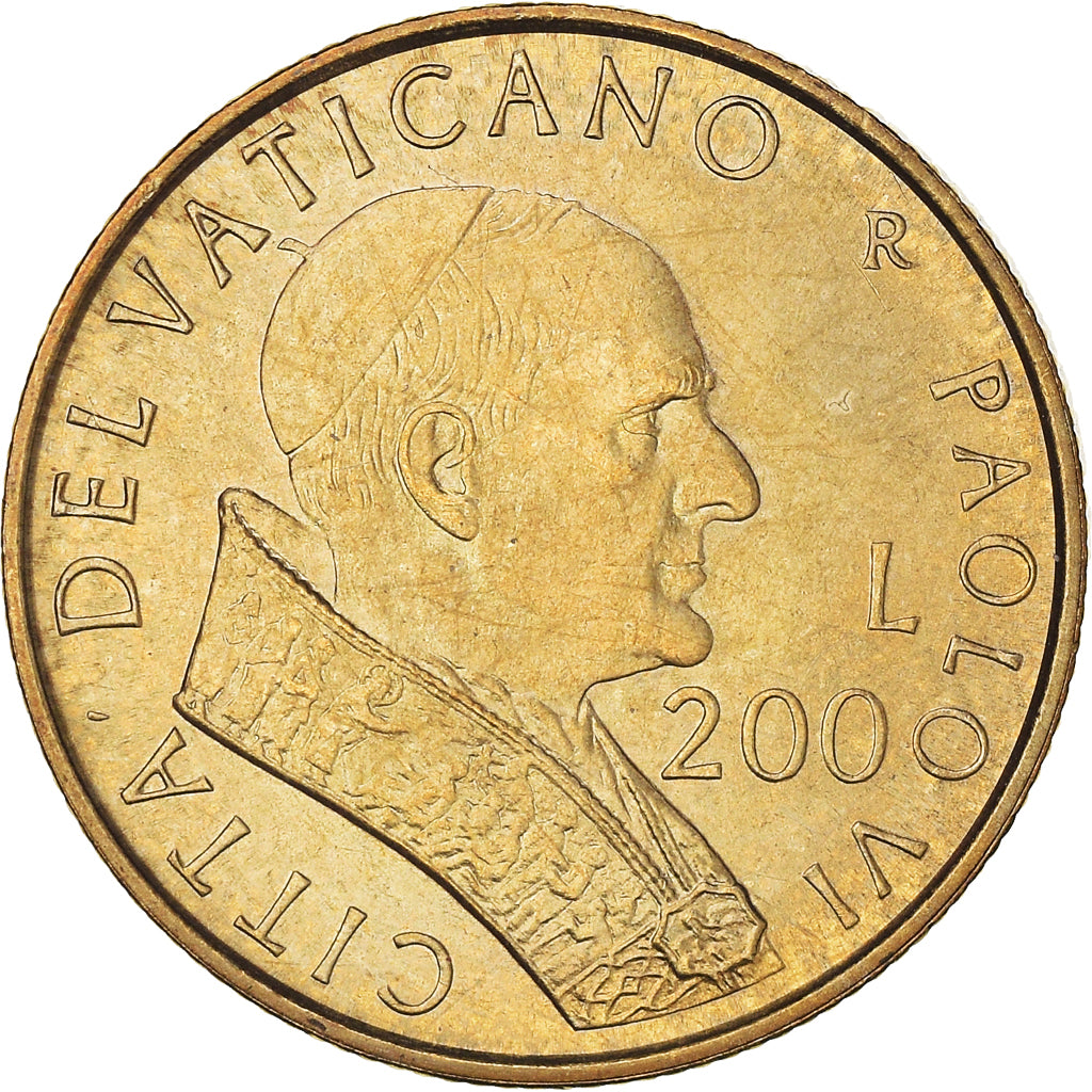 Monnaie, Cité du Vatican, John Paul II, 200 Lire, 2001, Rome, SPL, Laiton