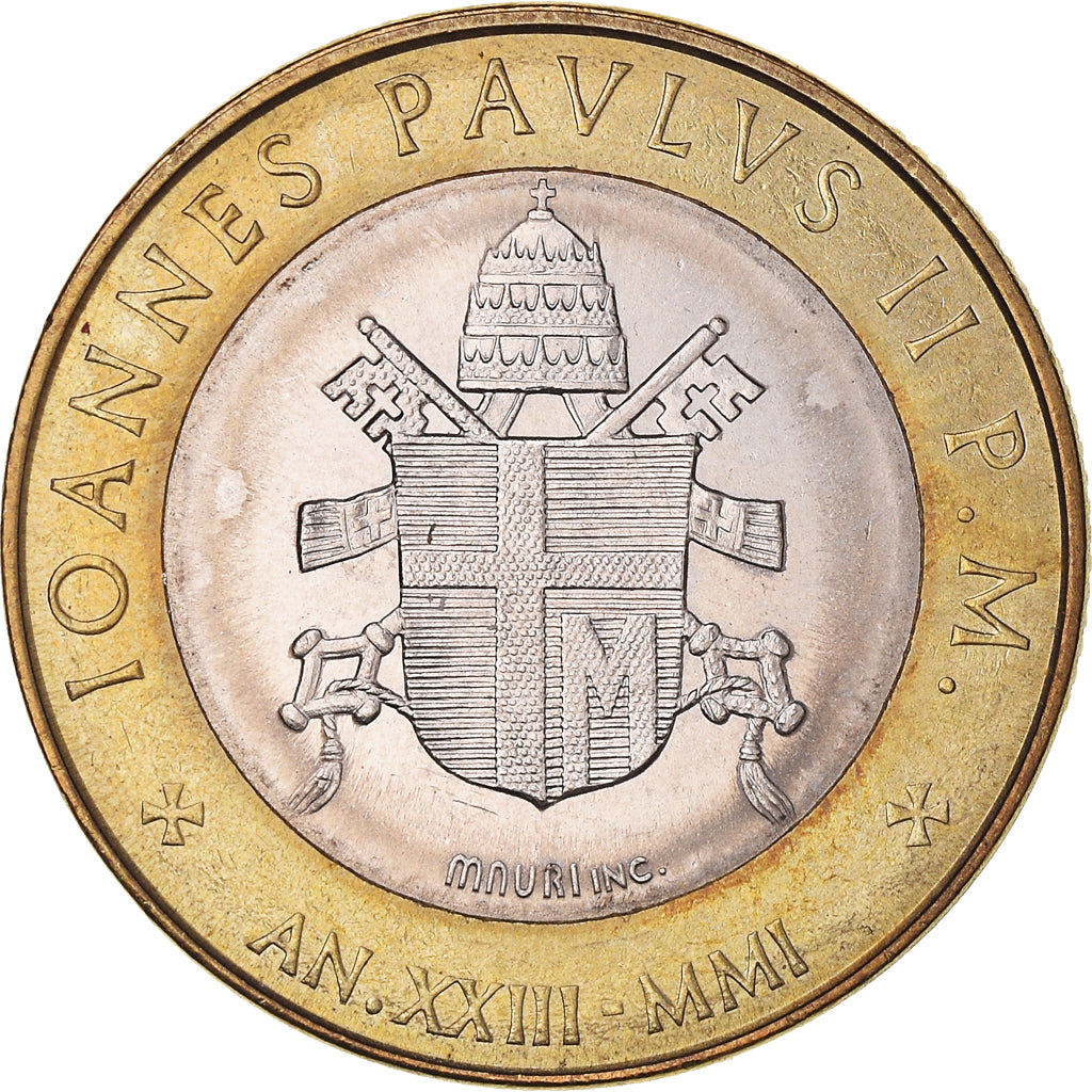 Moneta, CITTÀ DEL VATICANO, John Paul II, 1000 Lire, 2001, Rome, SPL