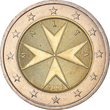 Malta, 2 Euro, 2008, Paris, MS(63), Bi-Metallic, KM:132