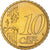 Malte, 10 Euro Cent, The arms of Malta, 2008, FDC, Or nordique