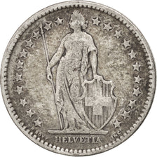 Svizzera, 2 Francs, 1886, Bern, MB, Argento, KM:21