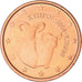 Chypre, 2 Euro Cent, Two mouflons, 2008, SPL, Cuivre plaqué acier