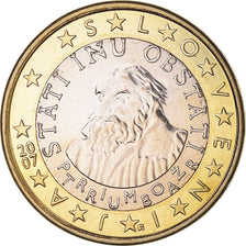 Slovenia, Euro, 2007, MS(64), Bi-Metallic, KM:74