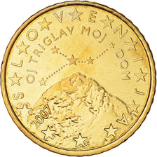Slovenia, 50 Euro Cent, Triglav, the highest mountain in Slovenia, 2007, SPL+
