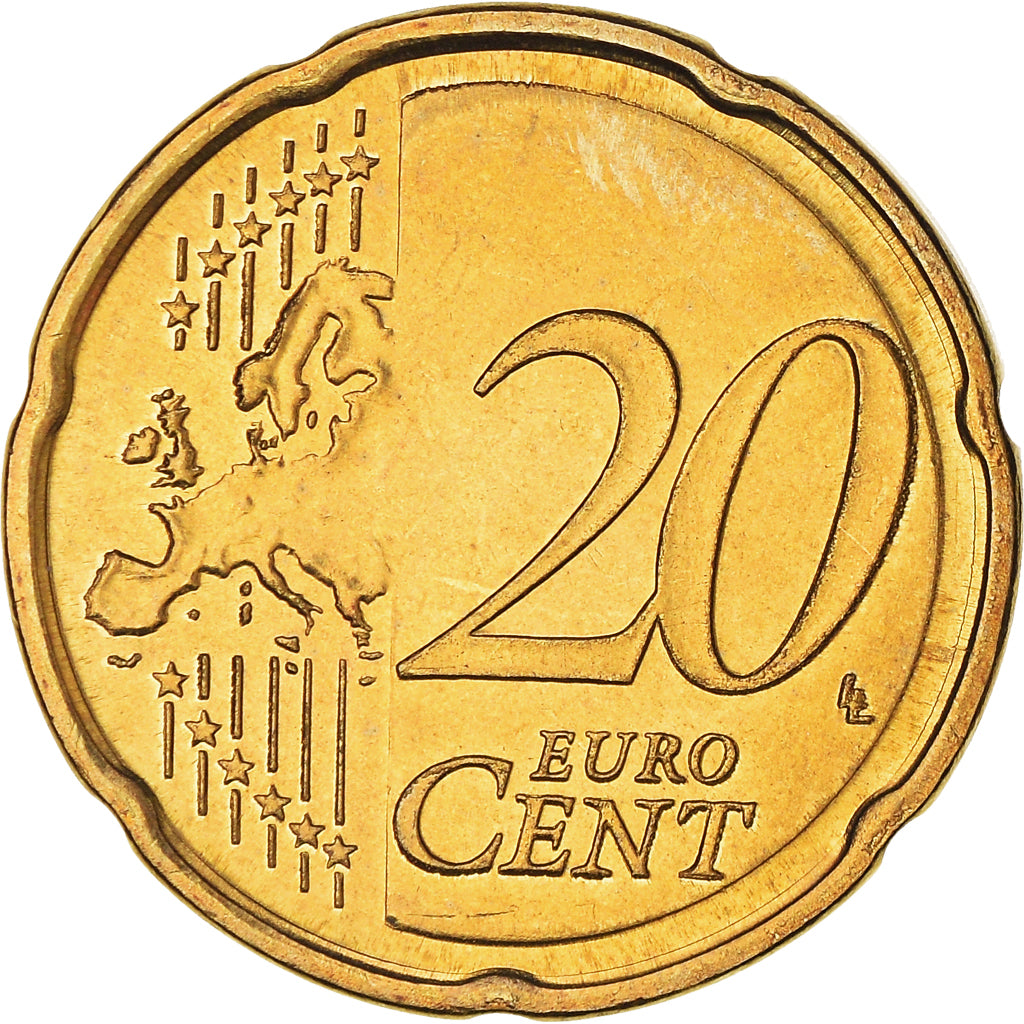 Eslovénia, 20 Euro Cent, A pair of Lipizzaner horses, 2007, MS(60-62), Nordic