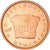 Słowenia, 2 Euro Cent, The Prince's stone, 2007, MS(63), Miedź platerowana