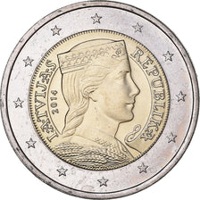 Łotwa, 2 Euro, 2014, Stuttgart, MS(60-62), Bimetaliczny, KM:157