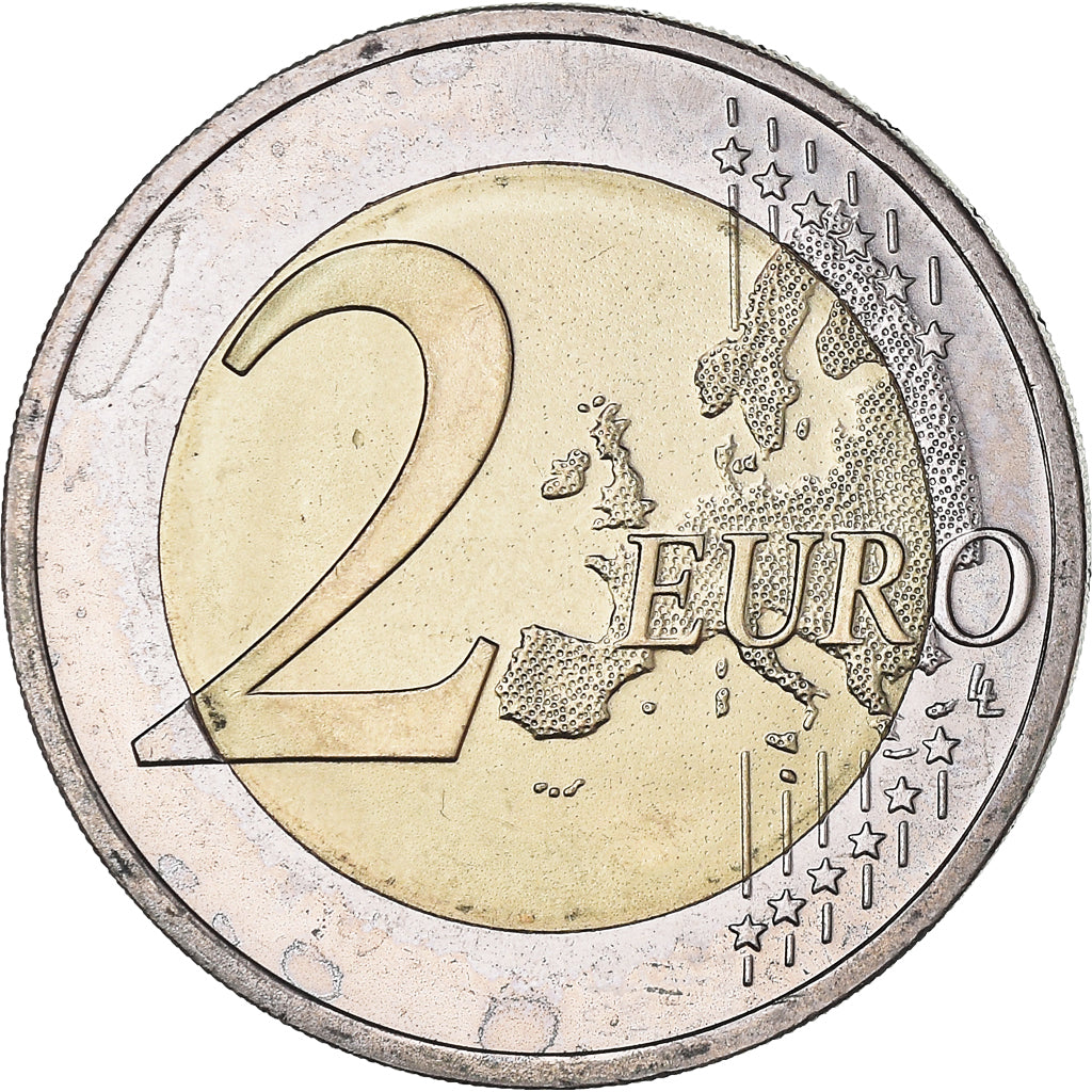 Latvia, 2 Euro, 2014, Stuttgart, MS(60-62), Bi-Metallic, KM:157
