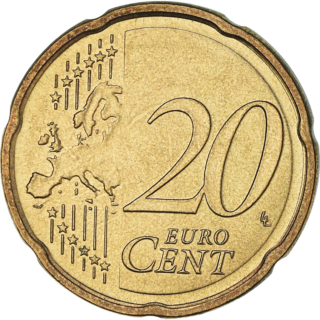 Latvia, 20 Euro Cent, large coat of arms of the Republic, 2014, MS(63), Nordic