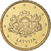 Lettonie, 10 Euro Cent, large coat of arms of the Republic, 2014, SPL, Or