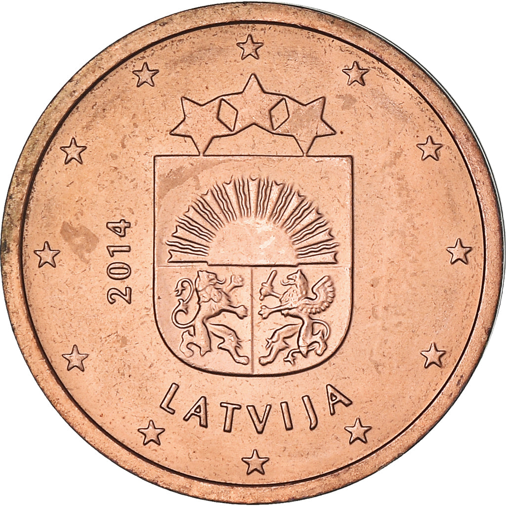 Lettonie, 2 Euro Cent, 2014, Stuttgart, TTB+, Cuivre plaqué acier, KM:151