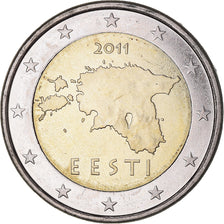 Estonia, 2 Euro, 2011, Vantaa, MS(63), Bi-Metallic, KM:68