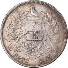 Monnaie, Guatemala, Peso, 1896, TTB+, Argent, KM:210