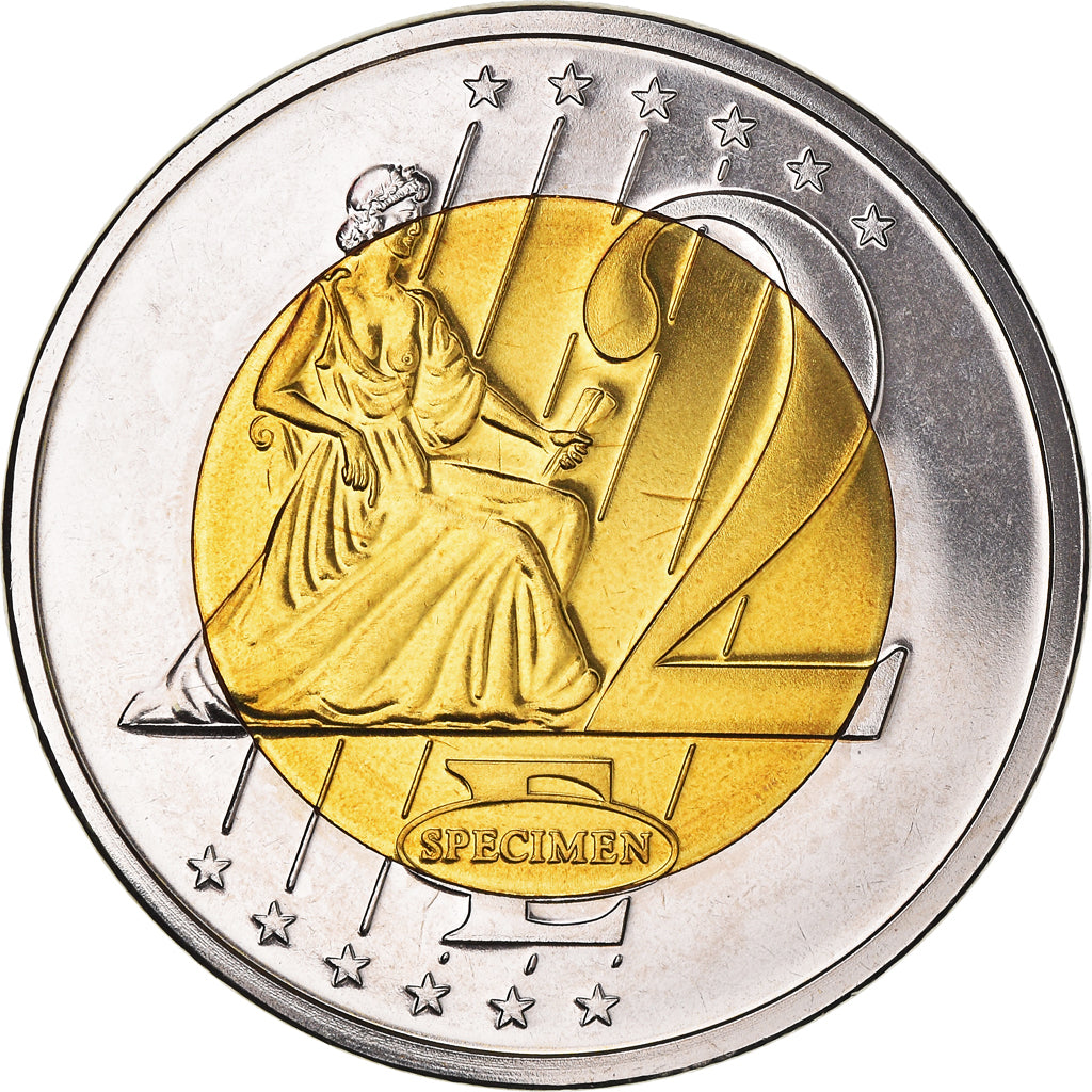 Litwa, Fantasy euro patterns, 2 Euro, 2003, MS(63), Bimetaliczny