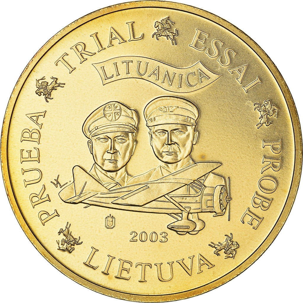 Lituania, Fantasy euro patterns, 50 Euro Cent, 2003, SPL+, Bi-metallico