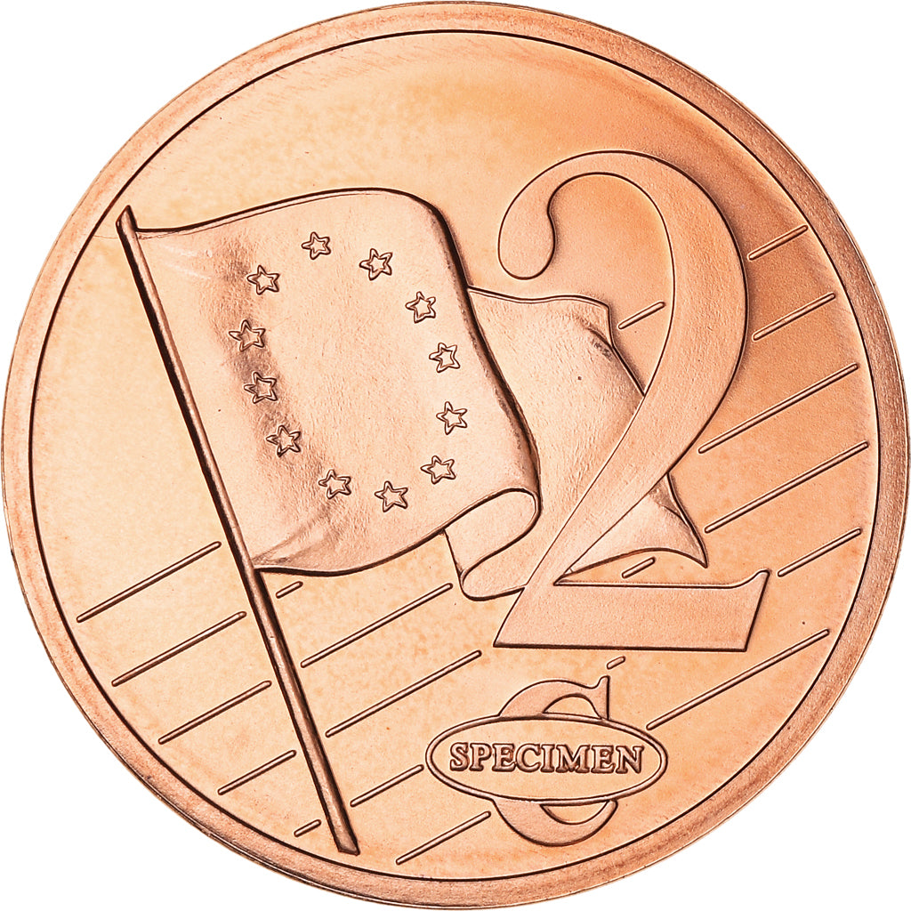 Litwa, Fantasy euro patterns, 2 Euro Cent, 2003, MS(64), Miedź platerowana