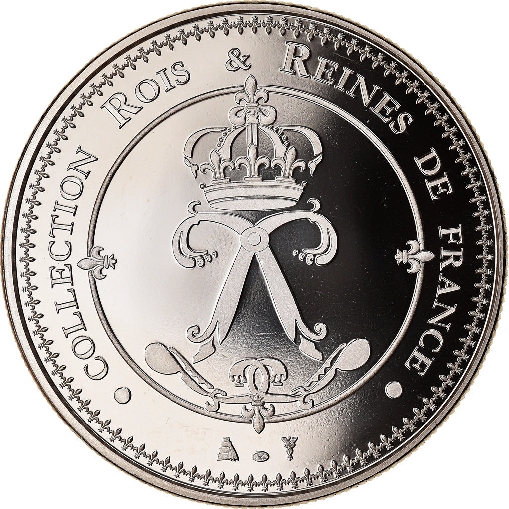 France, Medal, Les Rois de France, Charles V, History, MS(65-70), Copper-nickel