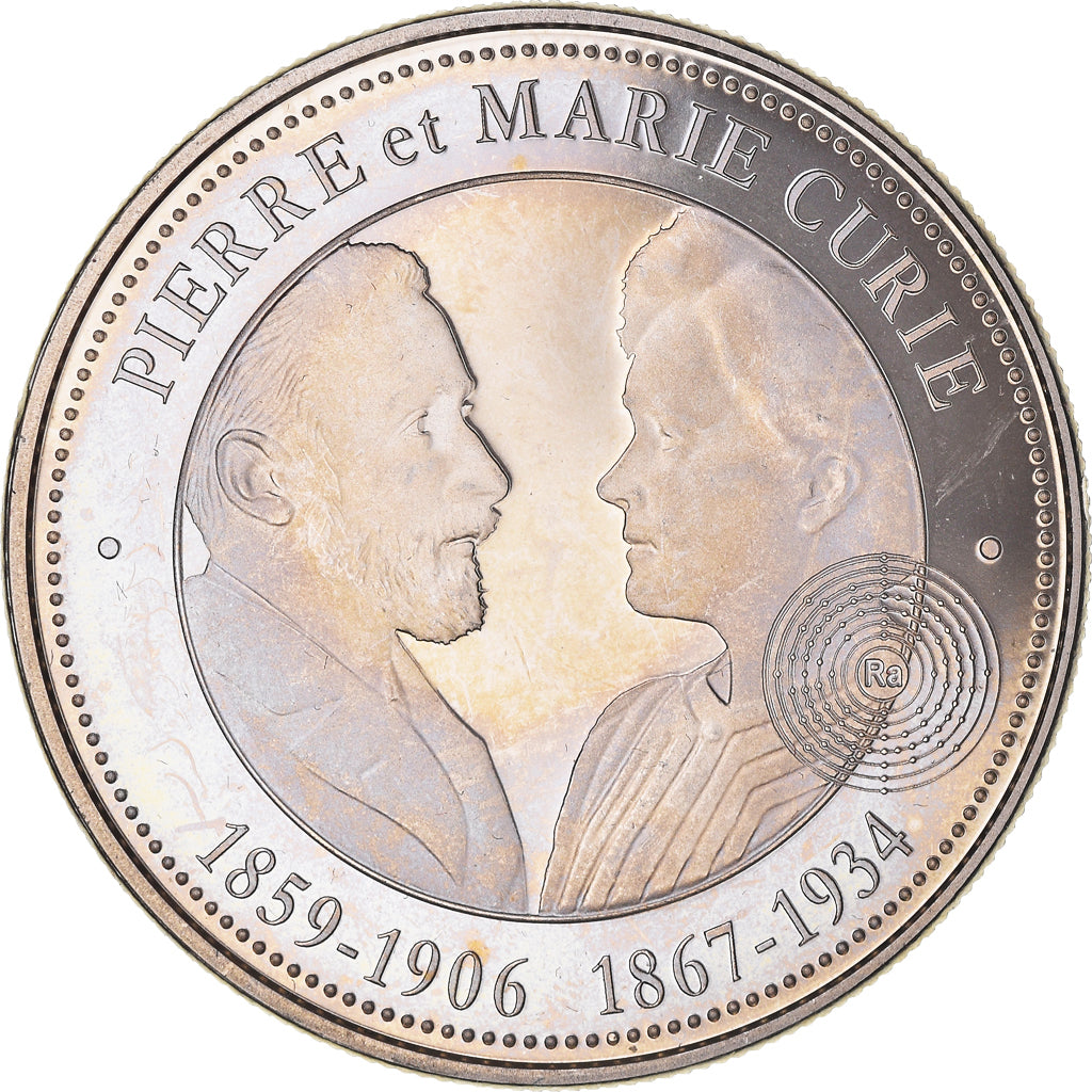 France, Medal, Pierre et Marie Curie, Collection Panthéon, MS(63)