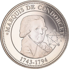 France, Medal, Collection Panthéon, marquis de Condorcet, MS(65-70)