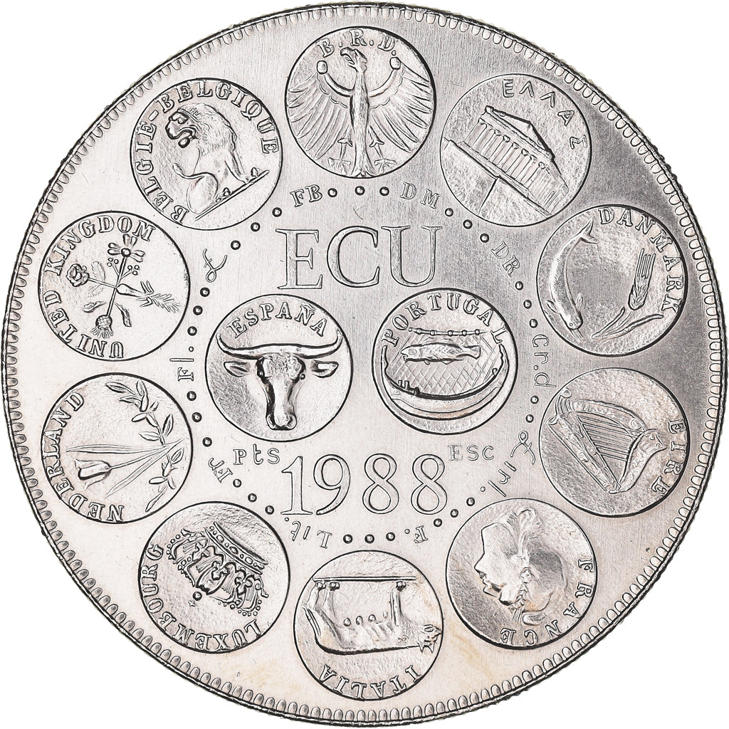 France, Médaille, Ecu Europa, Marianne, 1988, Rodier, FDC, Cupro-nickel