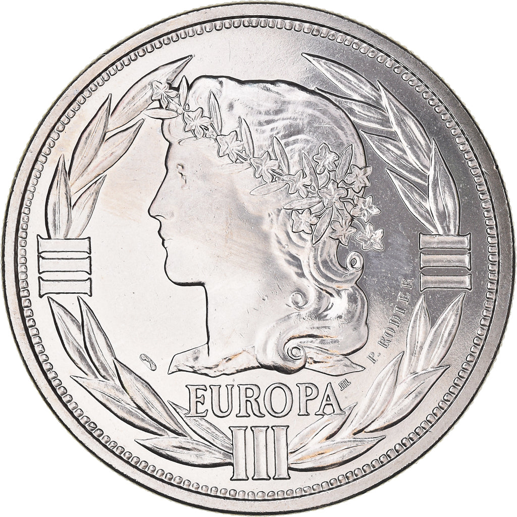 France, Medal, Ecu Europa, Marianne, 1990, Rodier, MS(64), Copper-nickel