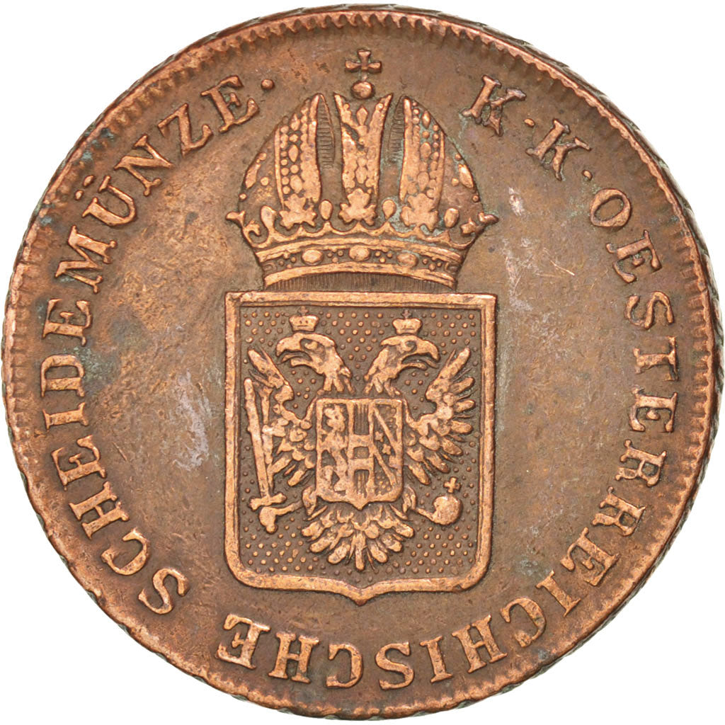 AUSTRIA, Kreuzer, 1816, Vienne, KM #2113, EF(40-45), Copper, 26.6, 8.37