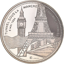 France, Medal, Le Tunnel sous la Manche, 6 Mai 1994, Sciences & Technologies