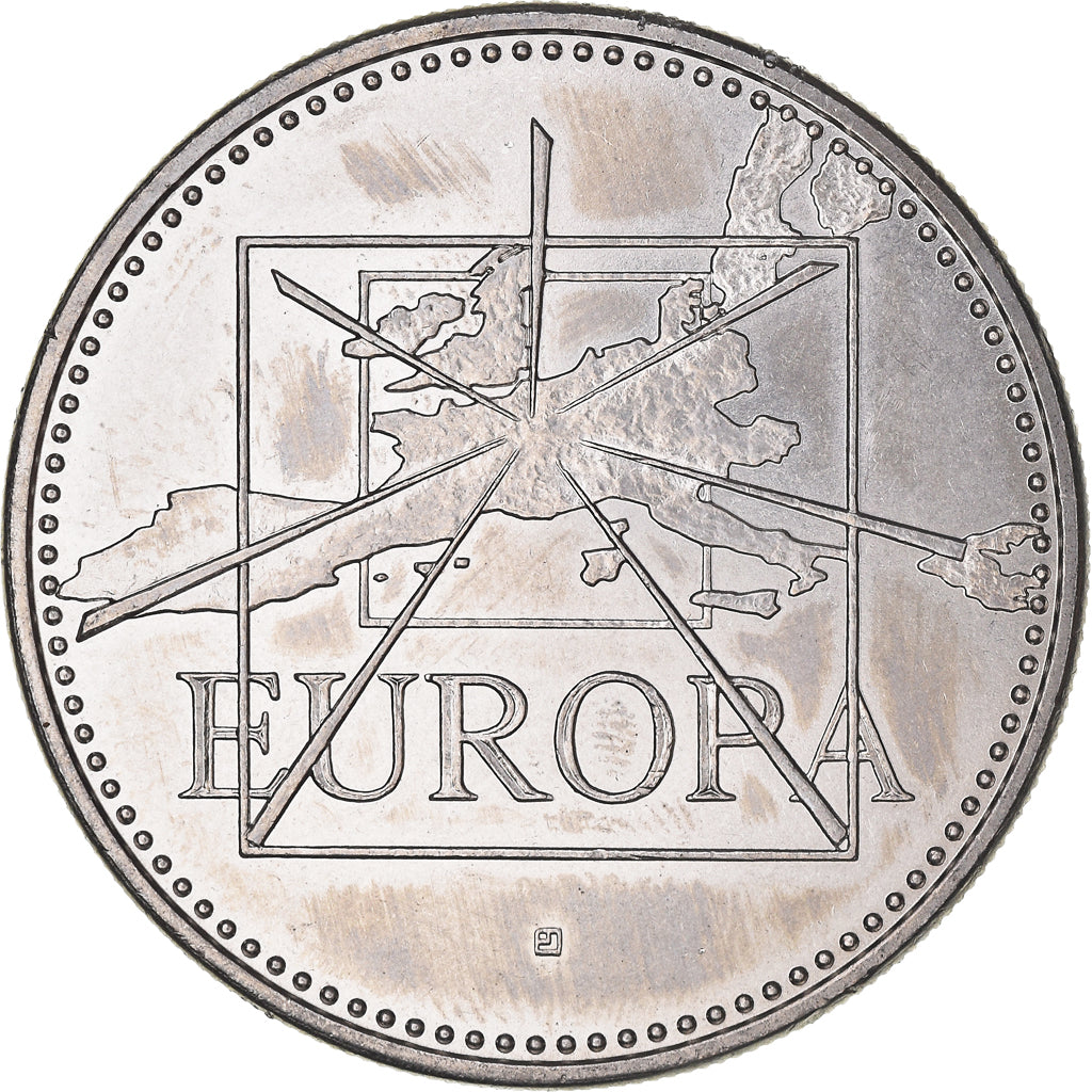 Francia, medalla, Ecu Europa, Politics, 1997, Jimenez, SC+, Cobre - níquel