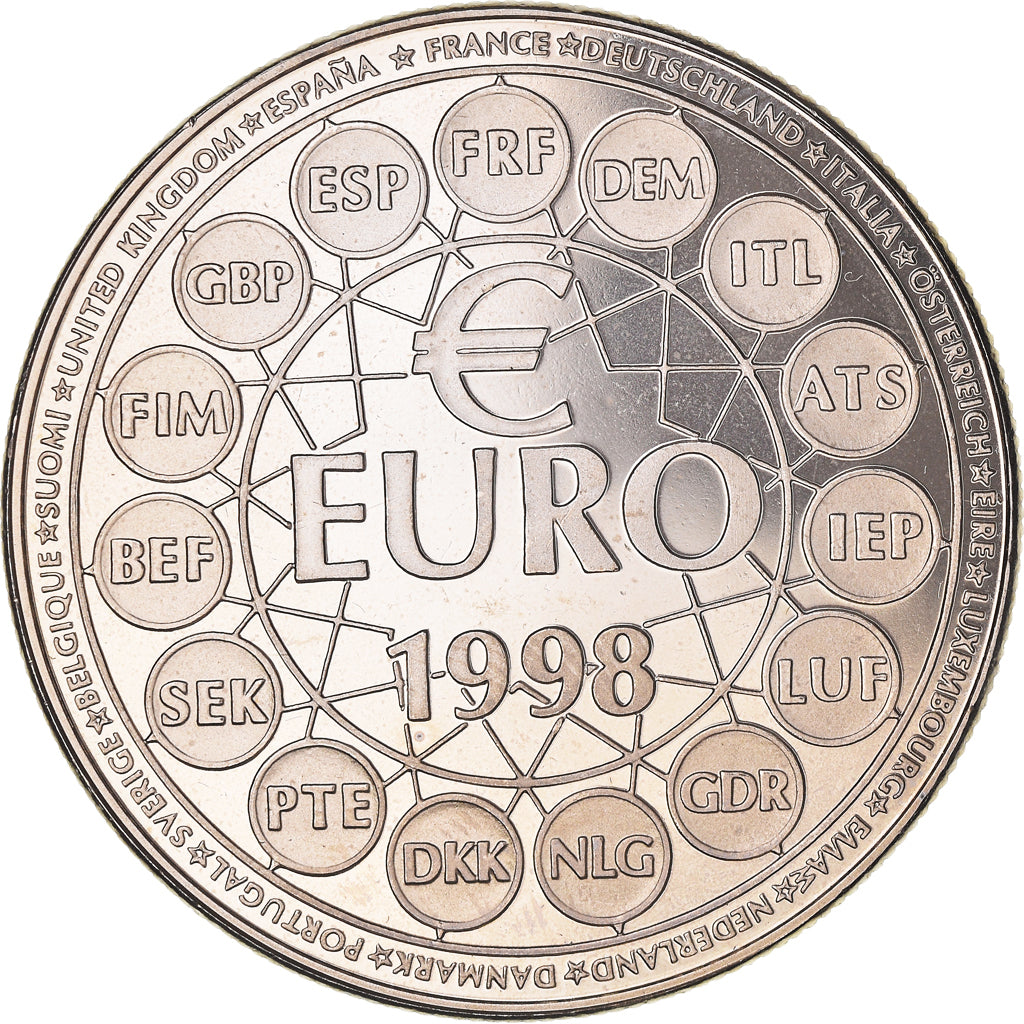 Francia, medalla, Ecu Europa, Politics, 1998, Jimenez, FDC, Cobre - níquel