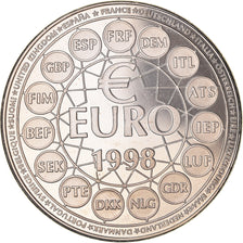 Francia, medalla, Ecu Europa, Politics, 1998, Jimenez, FDC, Cobre - níquel