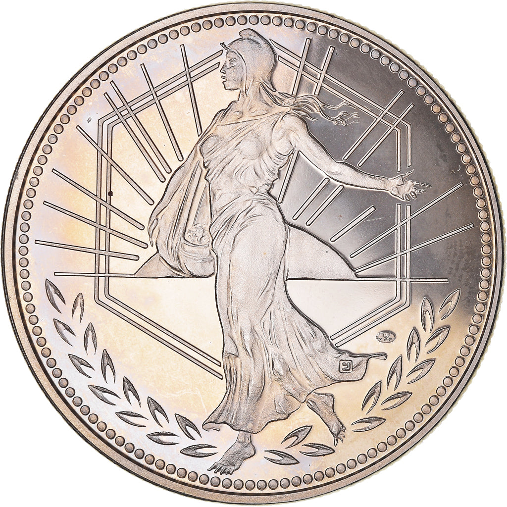 Francja, medal, Ecu Europa, Politics, 2001, Jimenez, MS(65-70), Miedź-Nikiel