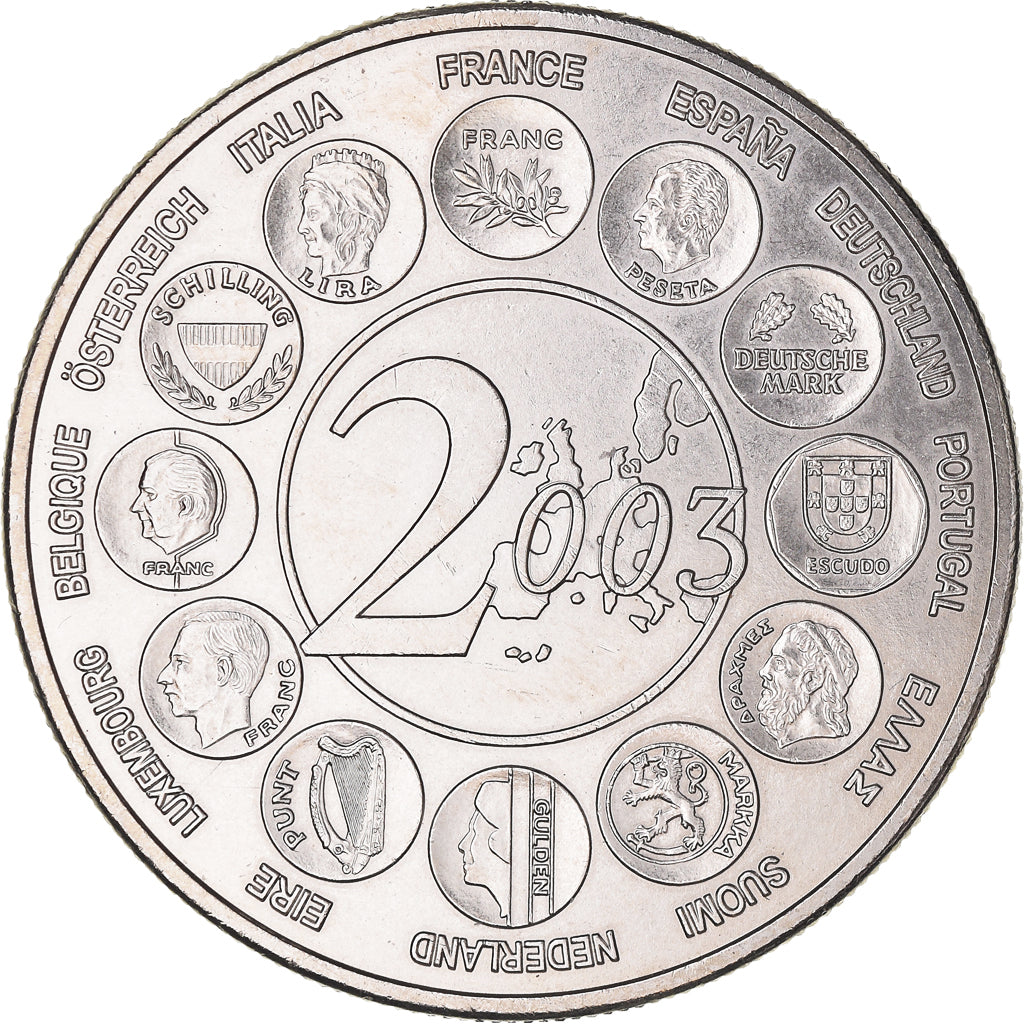 France, Medal, L'Europe des XV, Essai, 2003, MS(63), Copper-nickel
